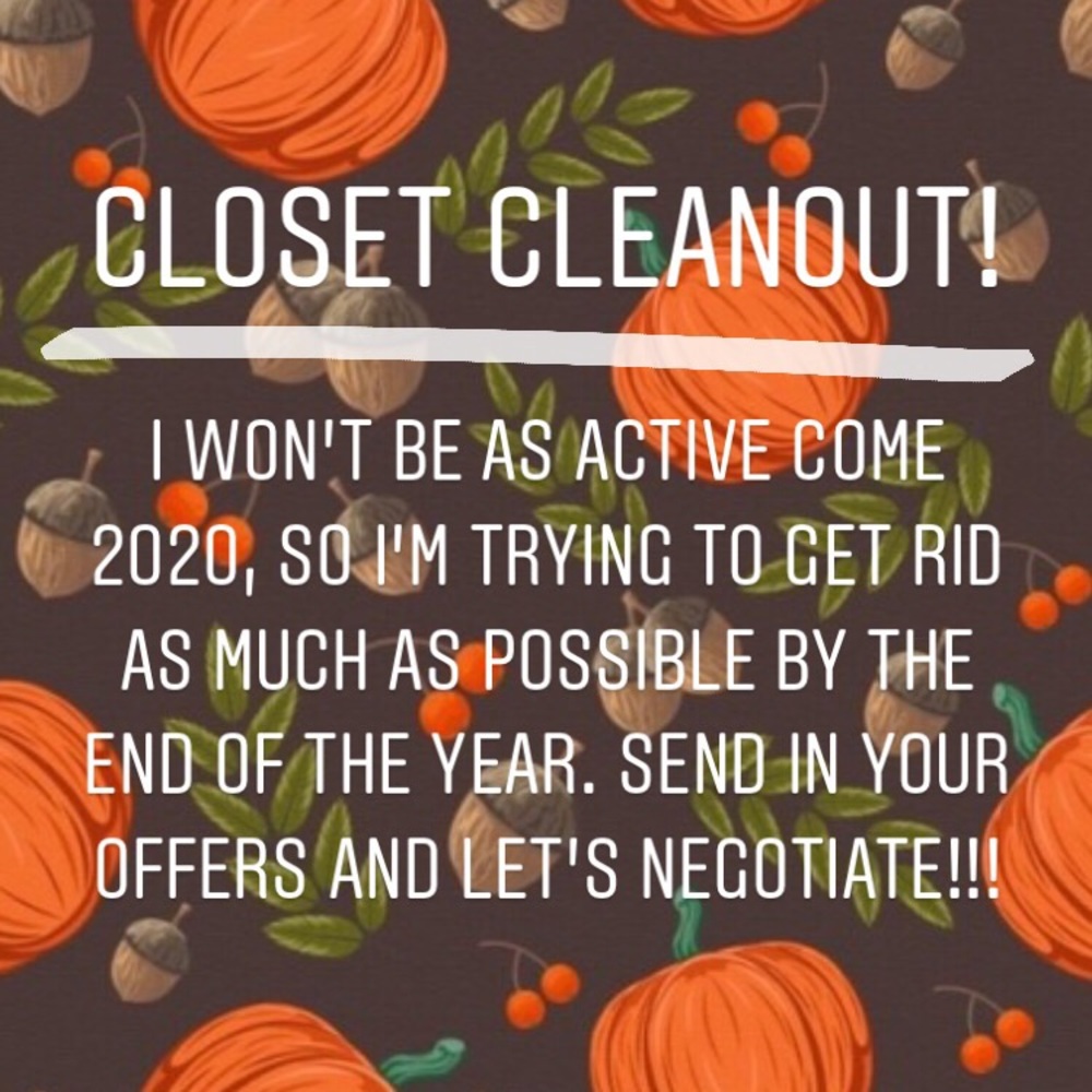 CLOSET CLEANOUT!!! EVERYTHING MUST GO.